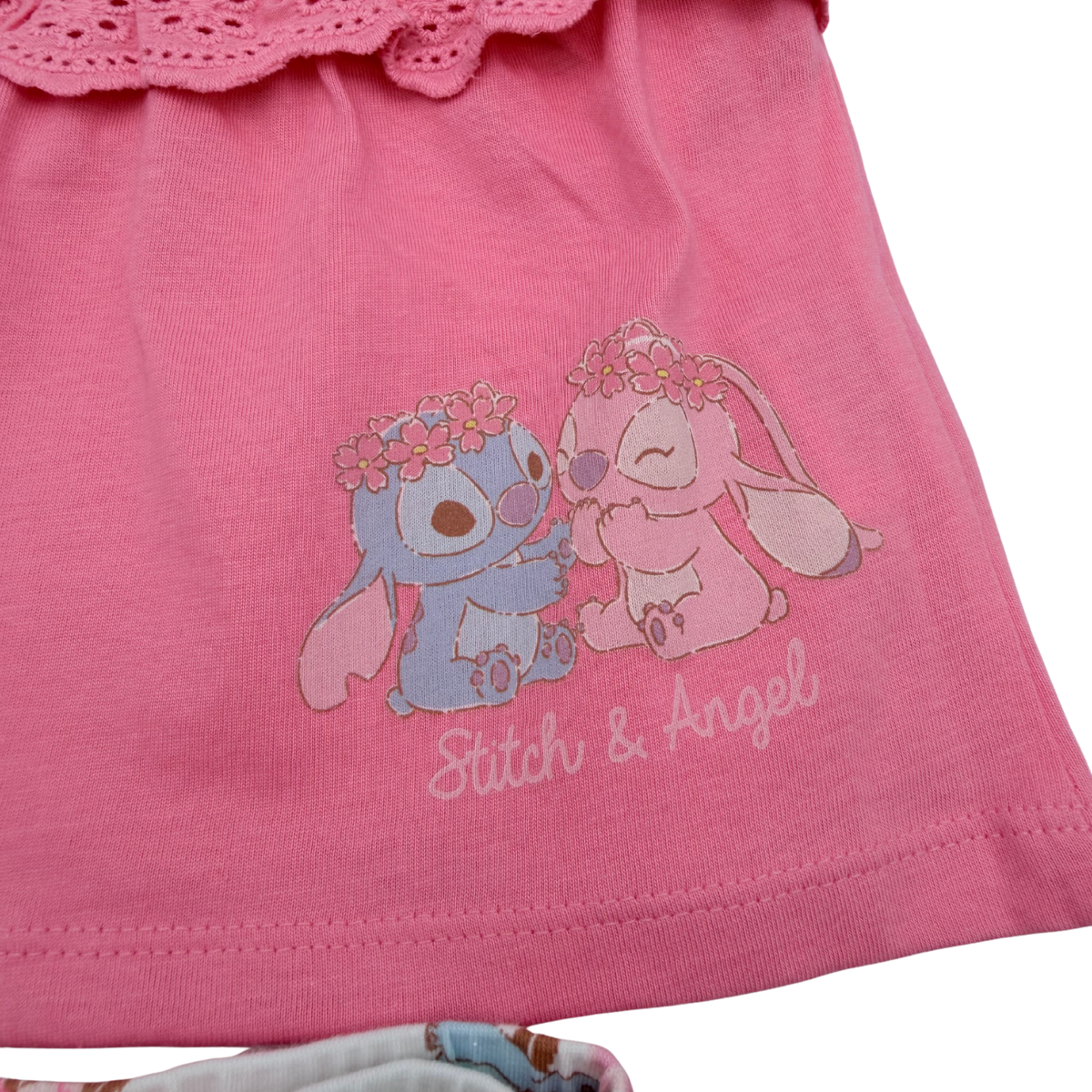 Ensemble fille Stitch & Angel rose - 1-3 mois