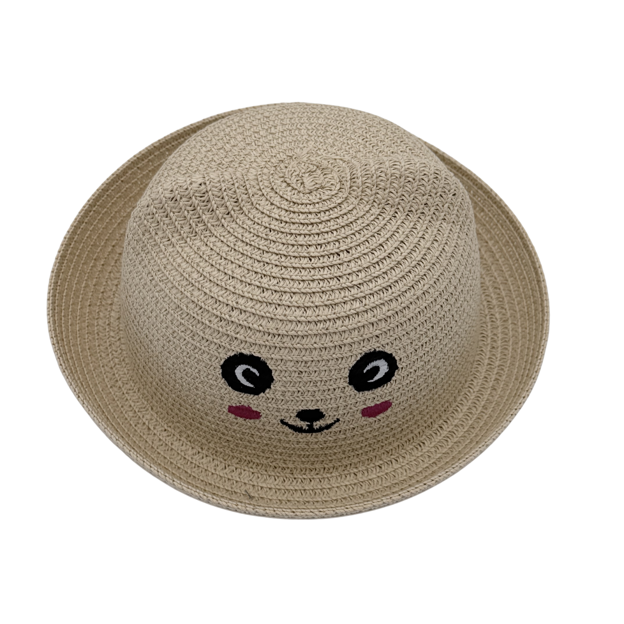 Chapeau bébé beige visage souriant — 12-24 mois