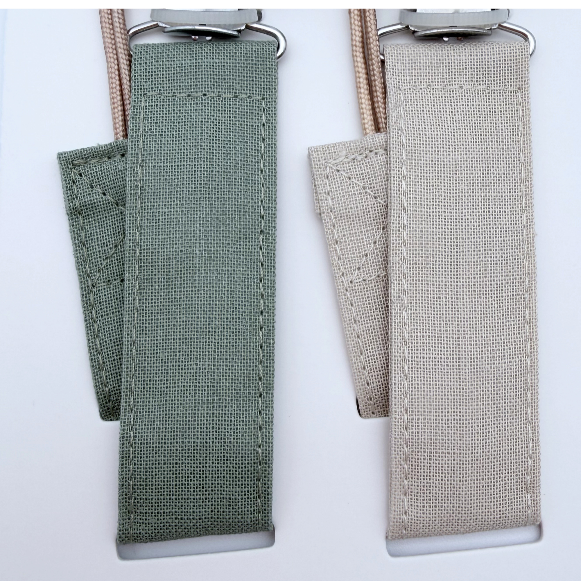 Lot de 2 attaches-sucettes en lin