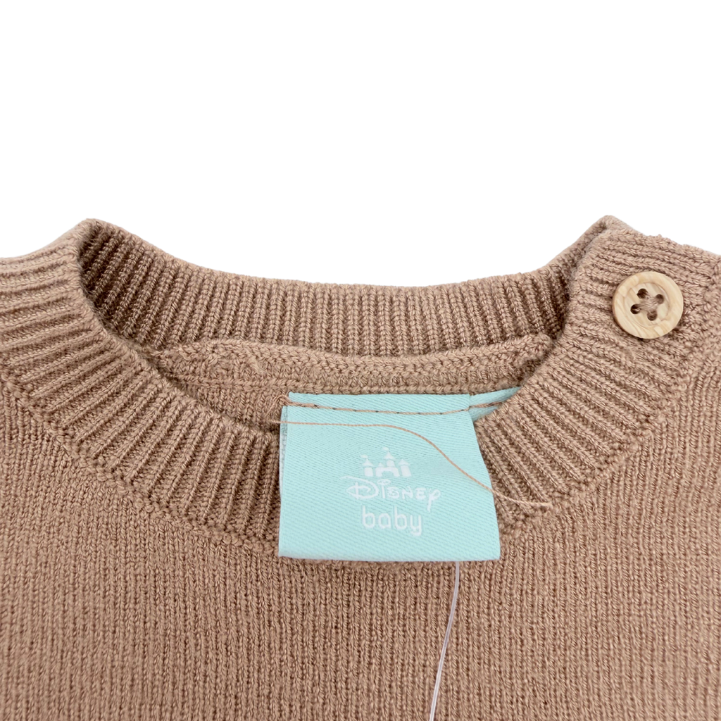 Pull bébé beige motifs 101 Dalmatiens - 3 mois