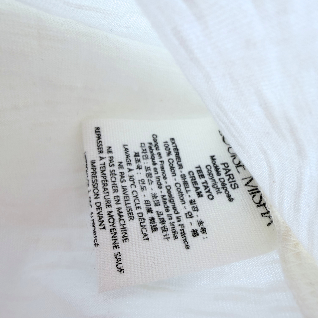 T-shirt écru imprimé tigres et palmiers — 7 ans