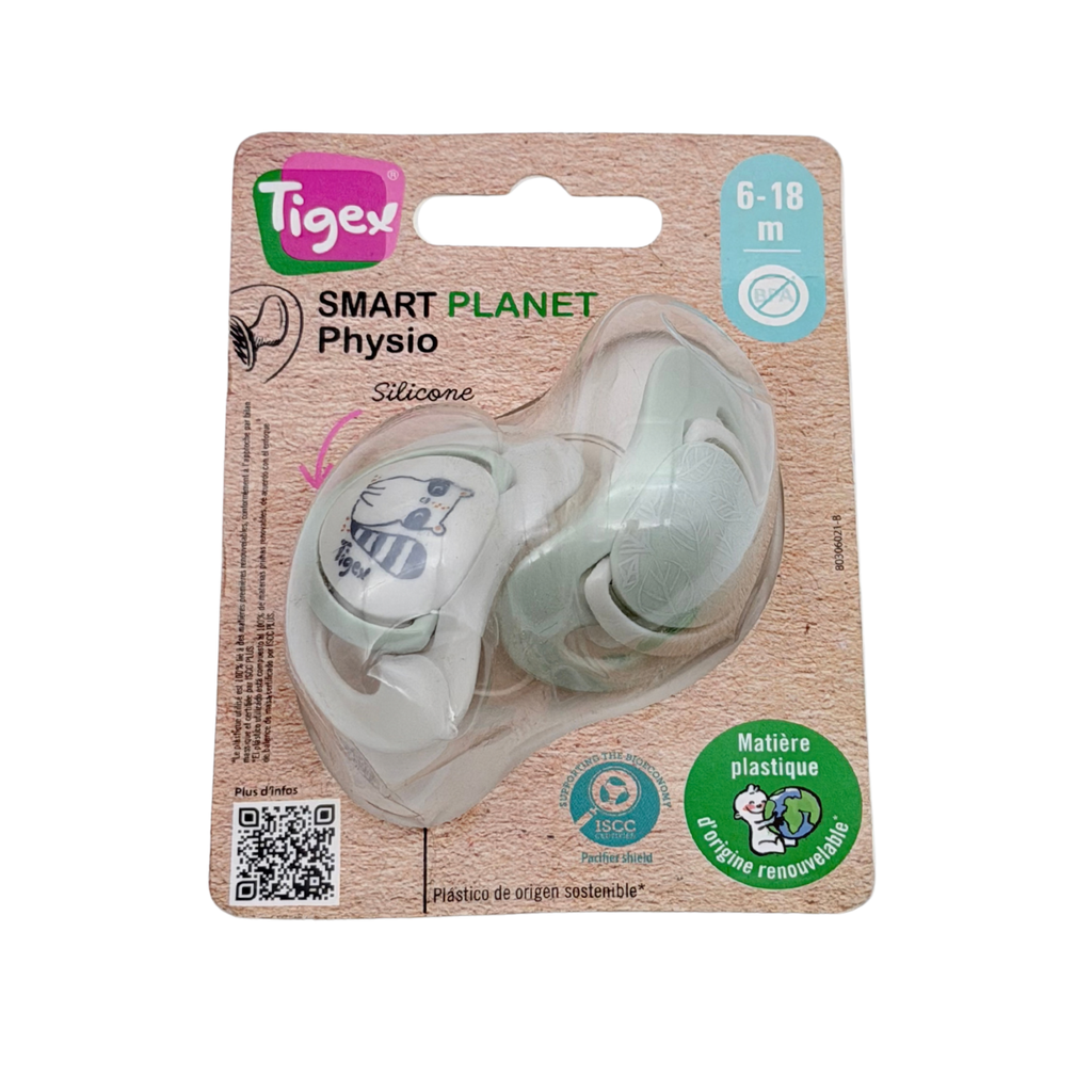 Sucette physiologique Smart Planet vert d’eau – 6-18 mois