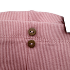 Legging côtelé rose à boutons - 1 mois