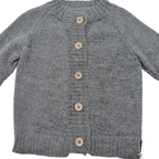 Gilet gris en baby alpaga - 18 mois