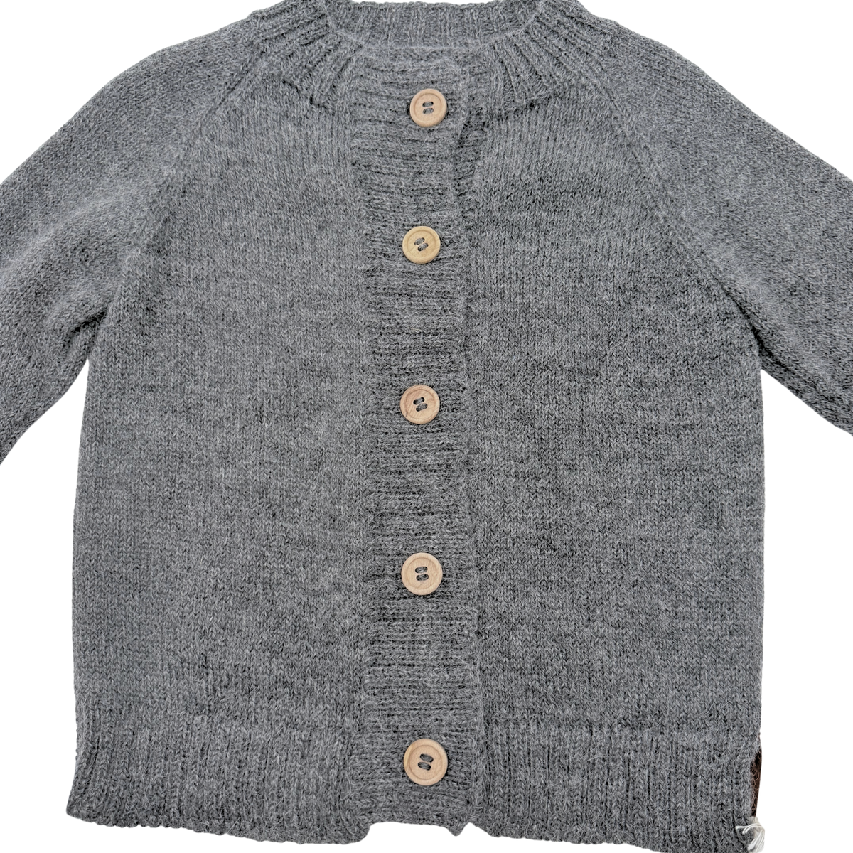 Gilet gris en baby alpaga - 18 mois