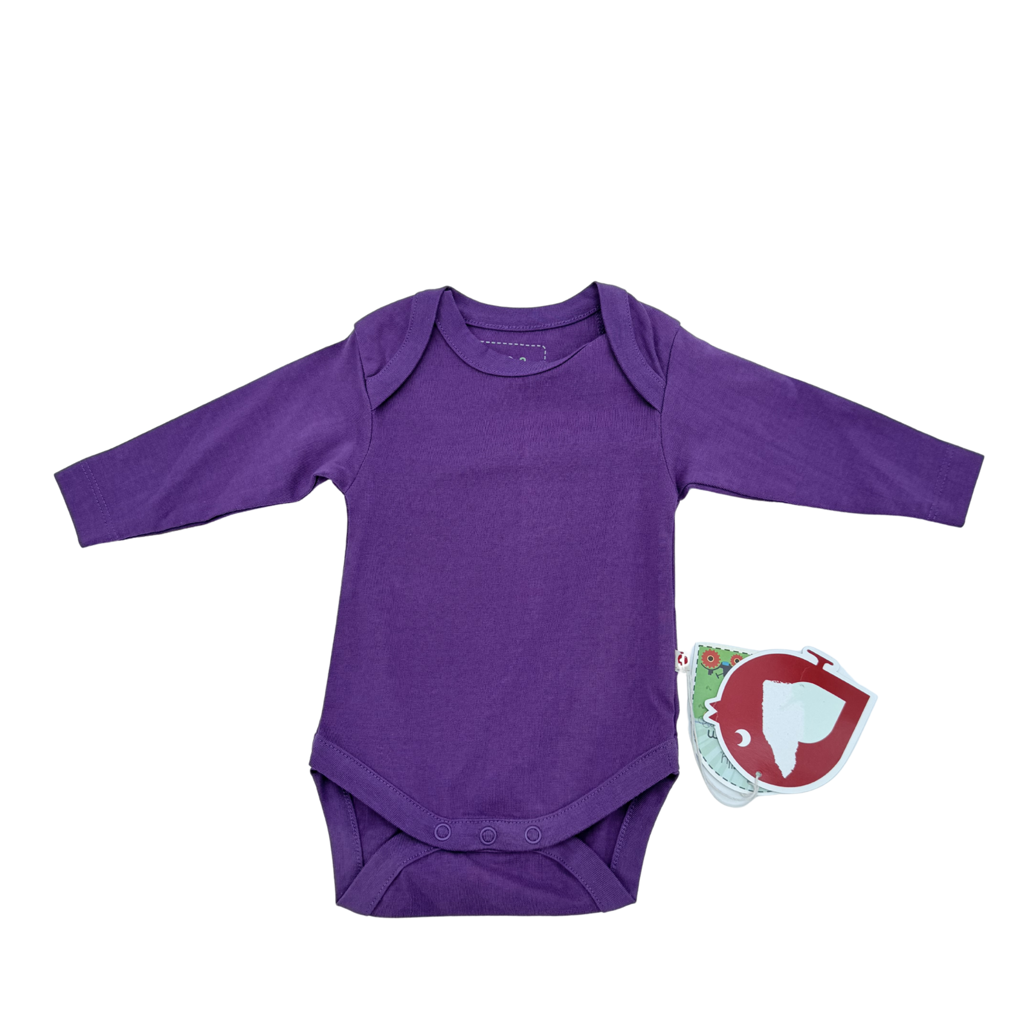 Body bébé violet manches longues — 0-3 mois