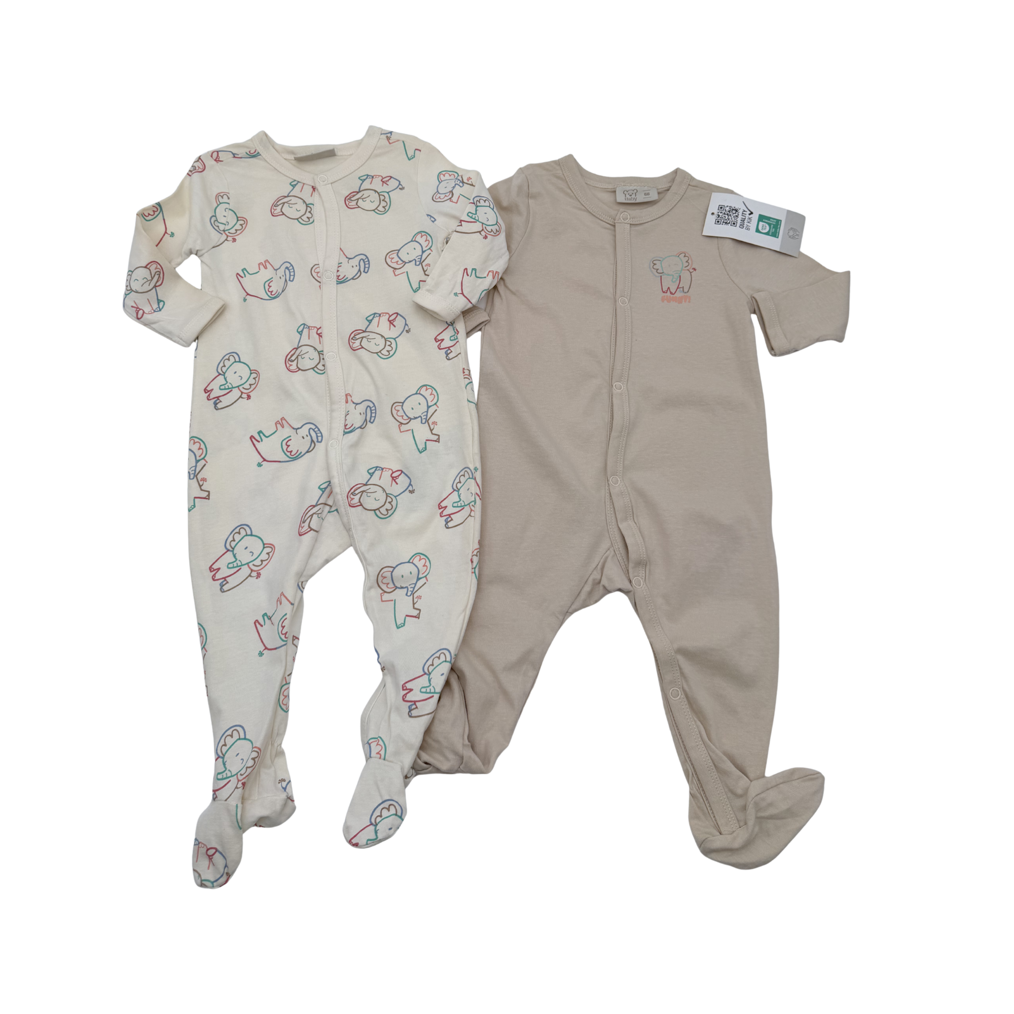 Lot de 2 pyjamas bébé – 6 mois