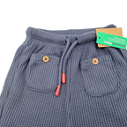 Pantalon gaufrée bleu - 18 mois