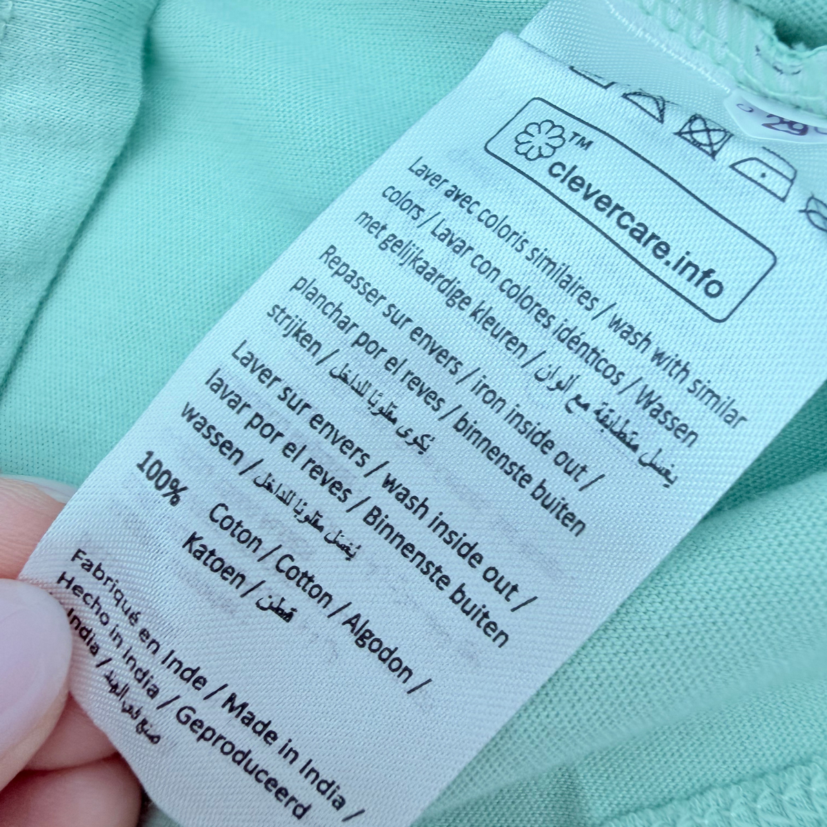 T-shirt fille vert d’eau « Amour de papa » - 36 mois
