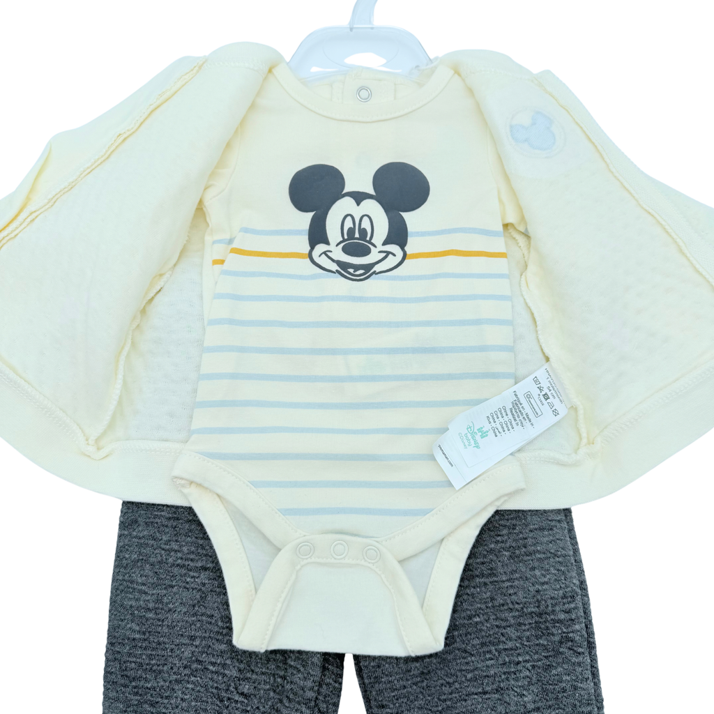 Ensemble bébé 3 pièces Mickey – 1 mois