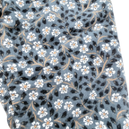 Pantalon bleu à motifs fleuris - 6 mois