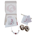 Coffret allaitement collier et coquillages naturels – Taille L