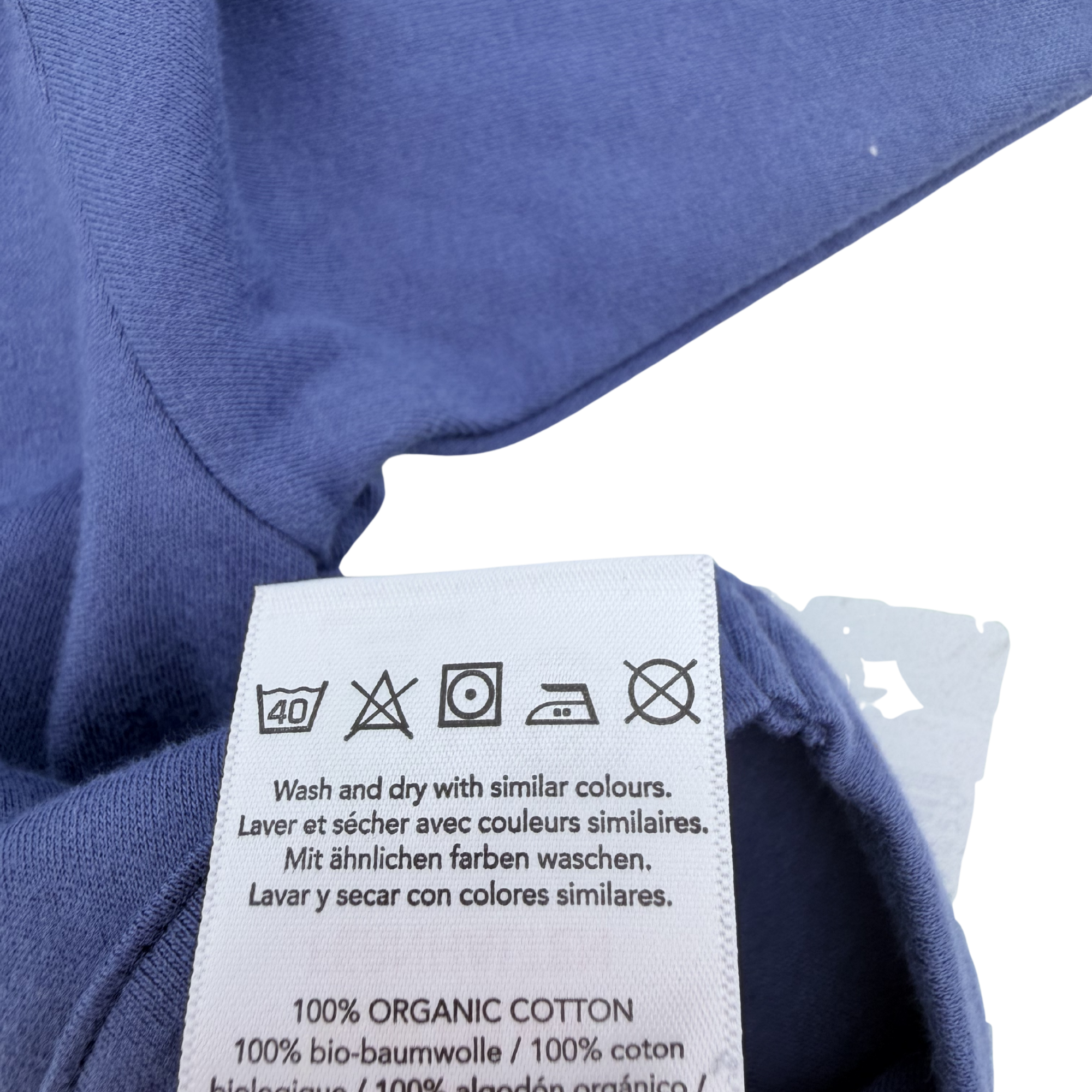 Body bébé bleu manches longues — 0-3 mois