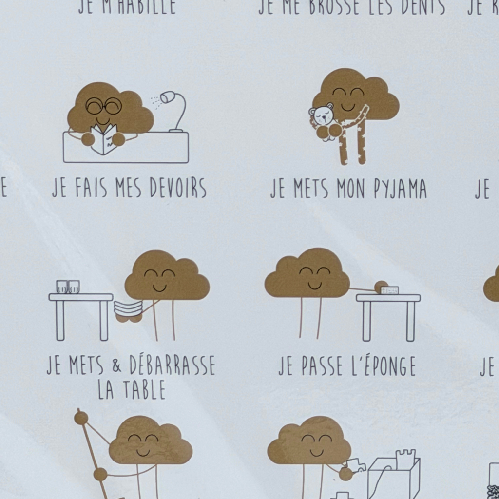 Affiche éducative – Ma p’tite routine