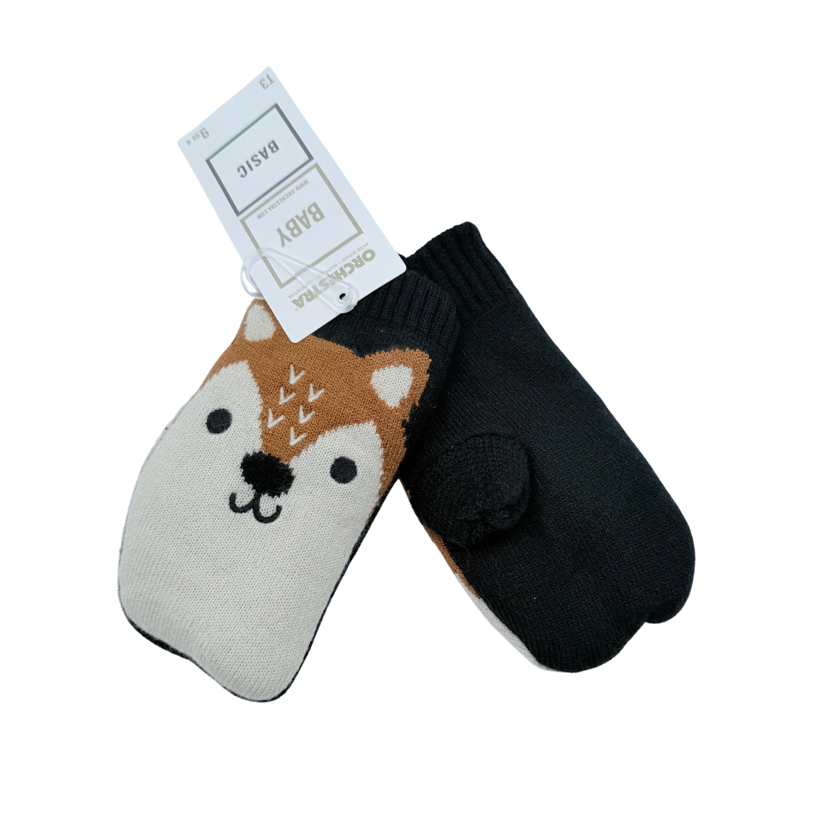 Moufles bébé motif renard – 18-36 mois