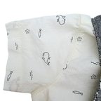 Ensemble salopette courte et t-shirt gris - 1 mois
