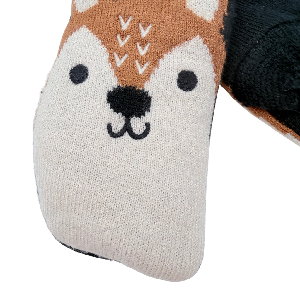 Moufles bébé motif renard – 18-36 mois