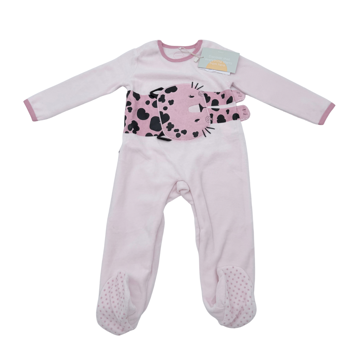 Pyjama bébé rose motif animal - 18 mois