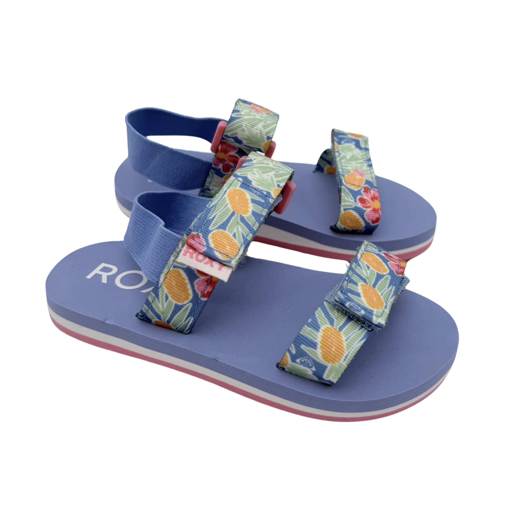 Sandales imprimé tropical multicolore — 25
