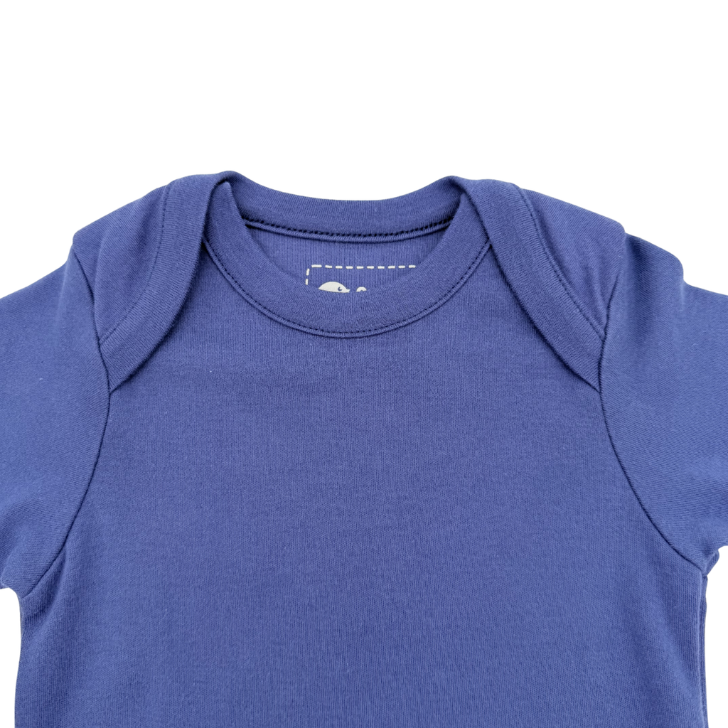 Body bébé bleu manches longues — 0-3 mois