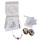 Coffret allaitement collier et coquillages naturels – Taille L