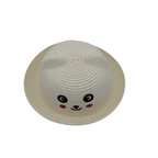 Chapeau bébé écru visage souriant — 12-24 mois