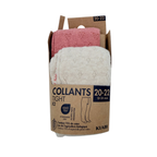 Lot de 2 collants bébé rose et écru – 20-22