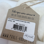 Lot de 5 cotons coeur lavables bébé