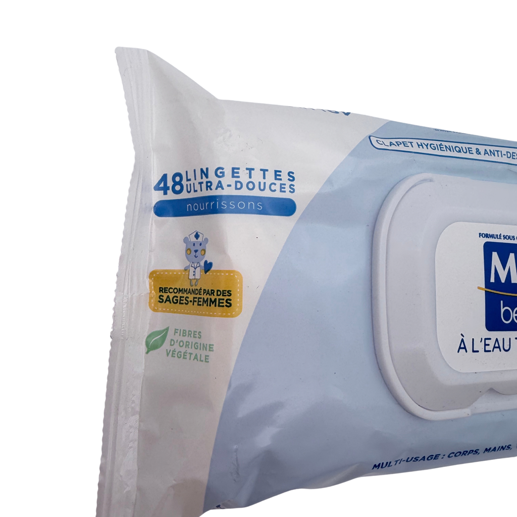 Lingettes bébé à l’eau thermale - x48