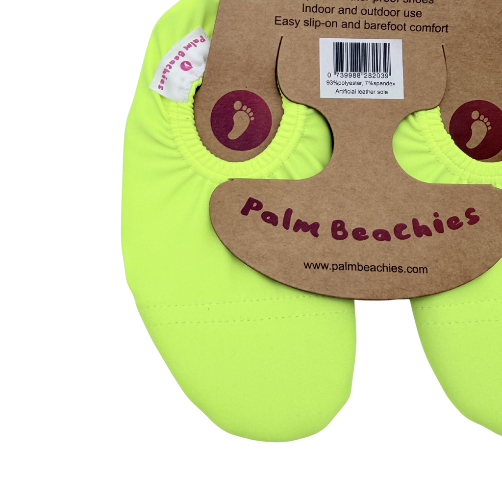 Chaussons aquatiques antidérapants jaune fluo - 24-26