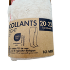 Lot de 2 collants bébé rose et écru – 20-22