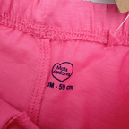 Lot de 2 shorts unis rose - 3 mois