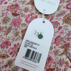 Blouse fleurie rose à volants — 8 ans