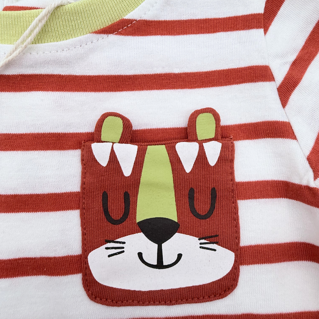 T-shirt rayé ours — 18 mois