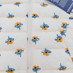 Doudoune bébé écrue à motifs fleuris - 6 mois