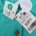 Gilet bébé vert d'eau texturée - 12 mois