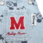 Salopette en jean bébé Mickey bleu clair - 6 mois