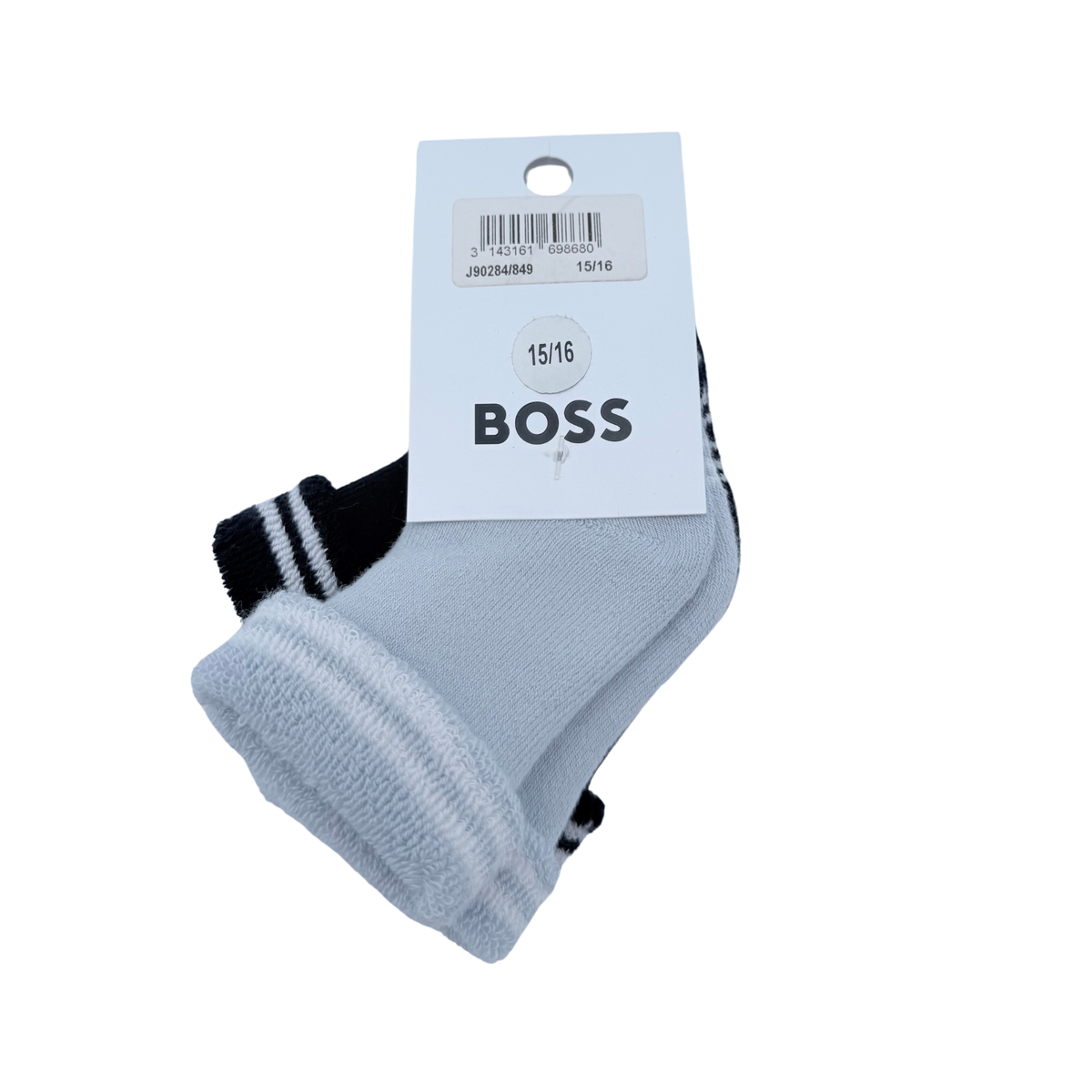 Lot de 2 paires de chaussettes bébé bleu - 15-16