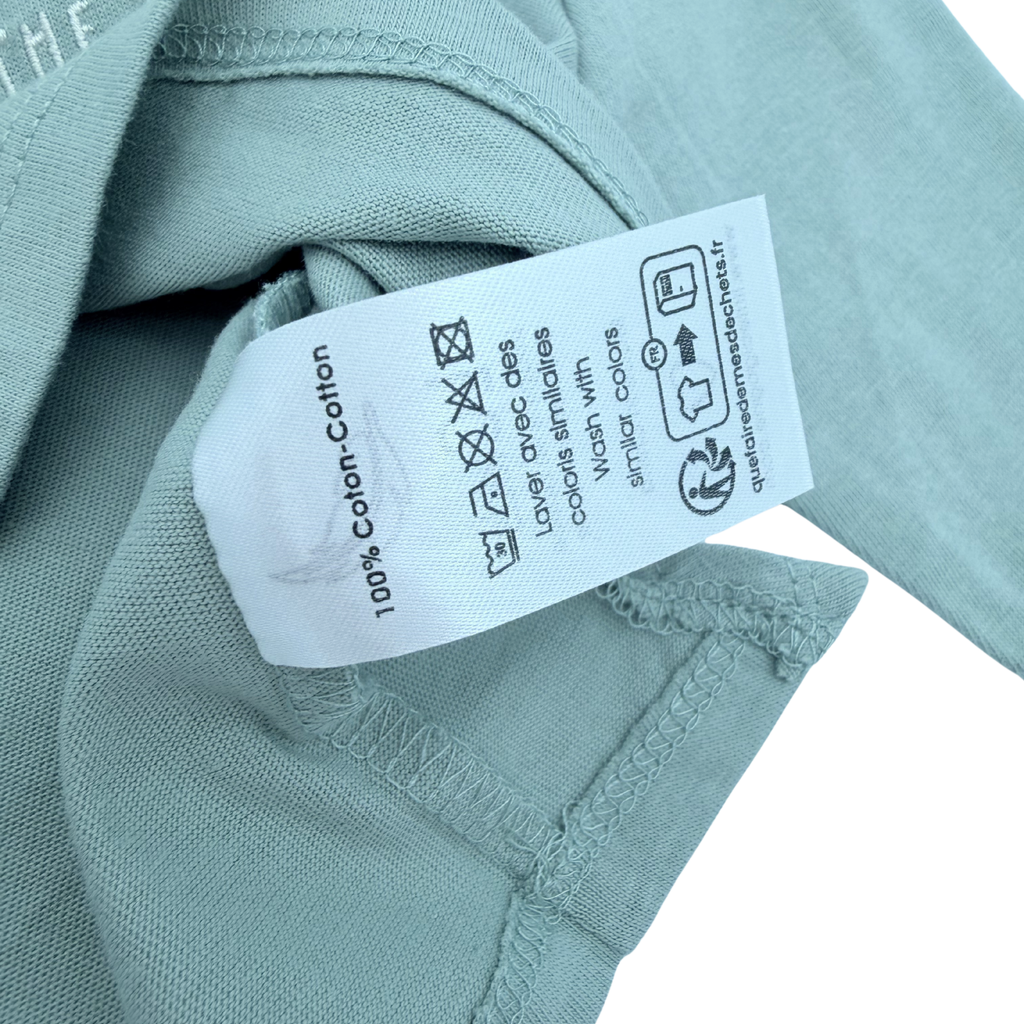 T-shirt vert manches longues motif van — 6 mois