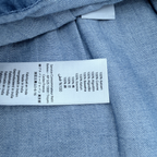 Robe salopette en denim bleu — 6 mois