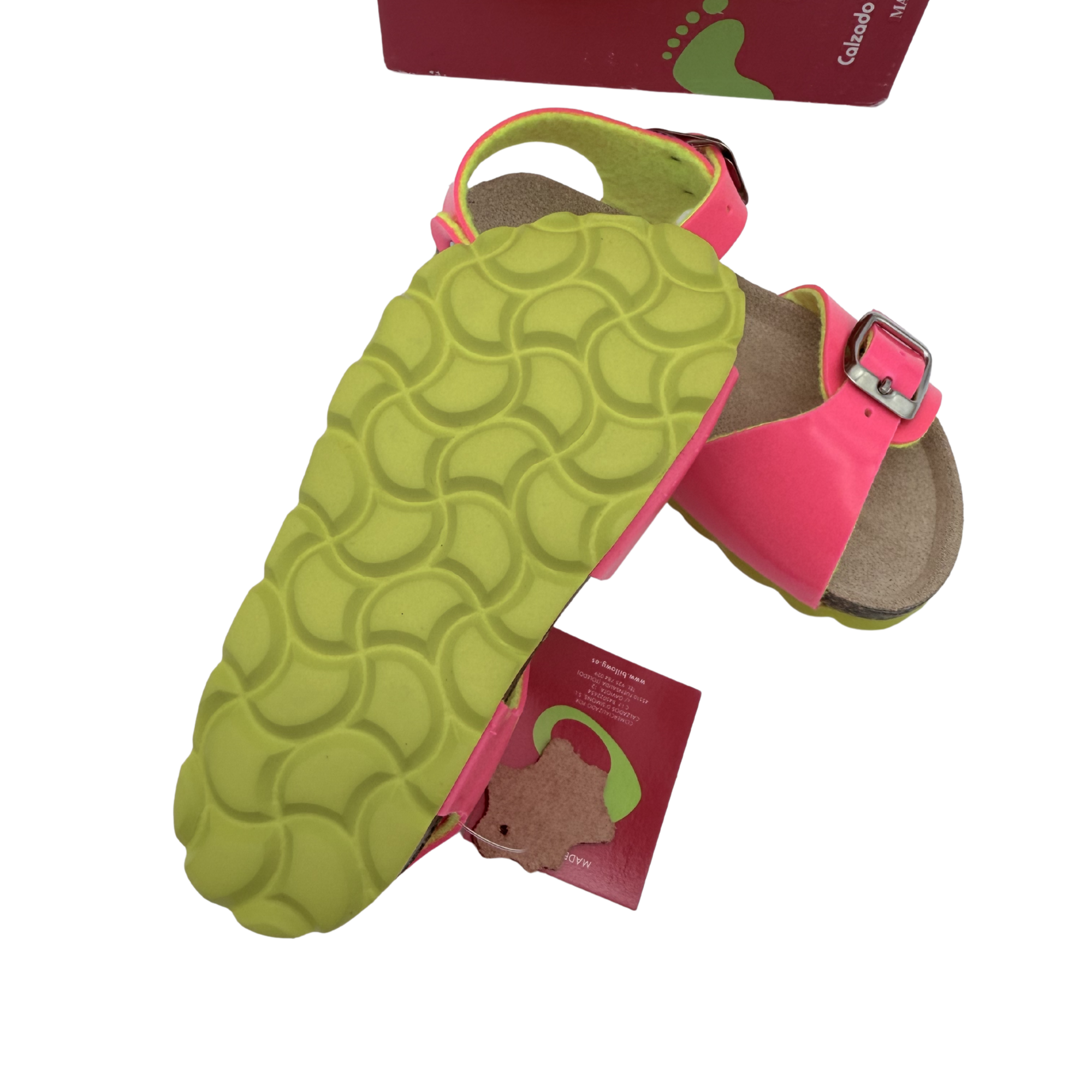 Sandales fluo rose et jaune — 24