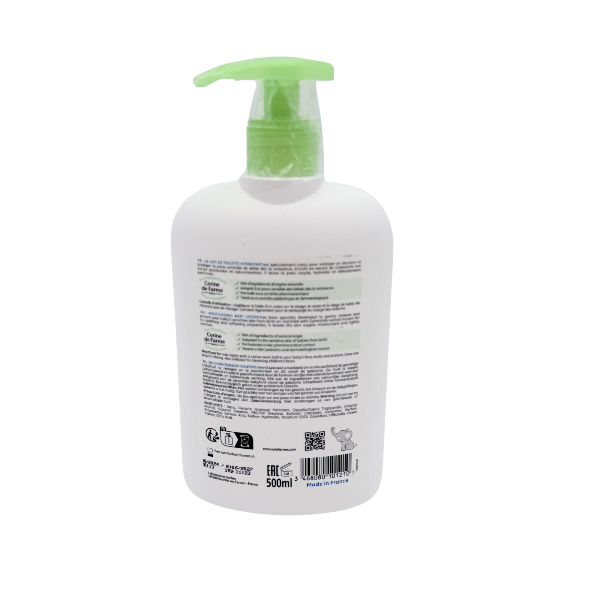Lait de toilette hydratant — 500 ml