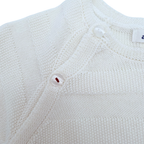 Combinaison bébé écrue en maille — 6 mois