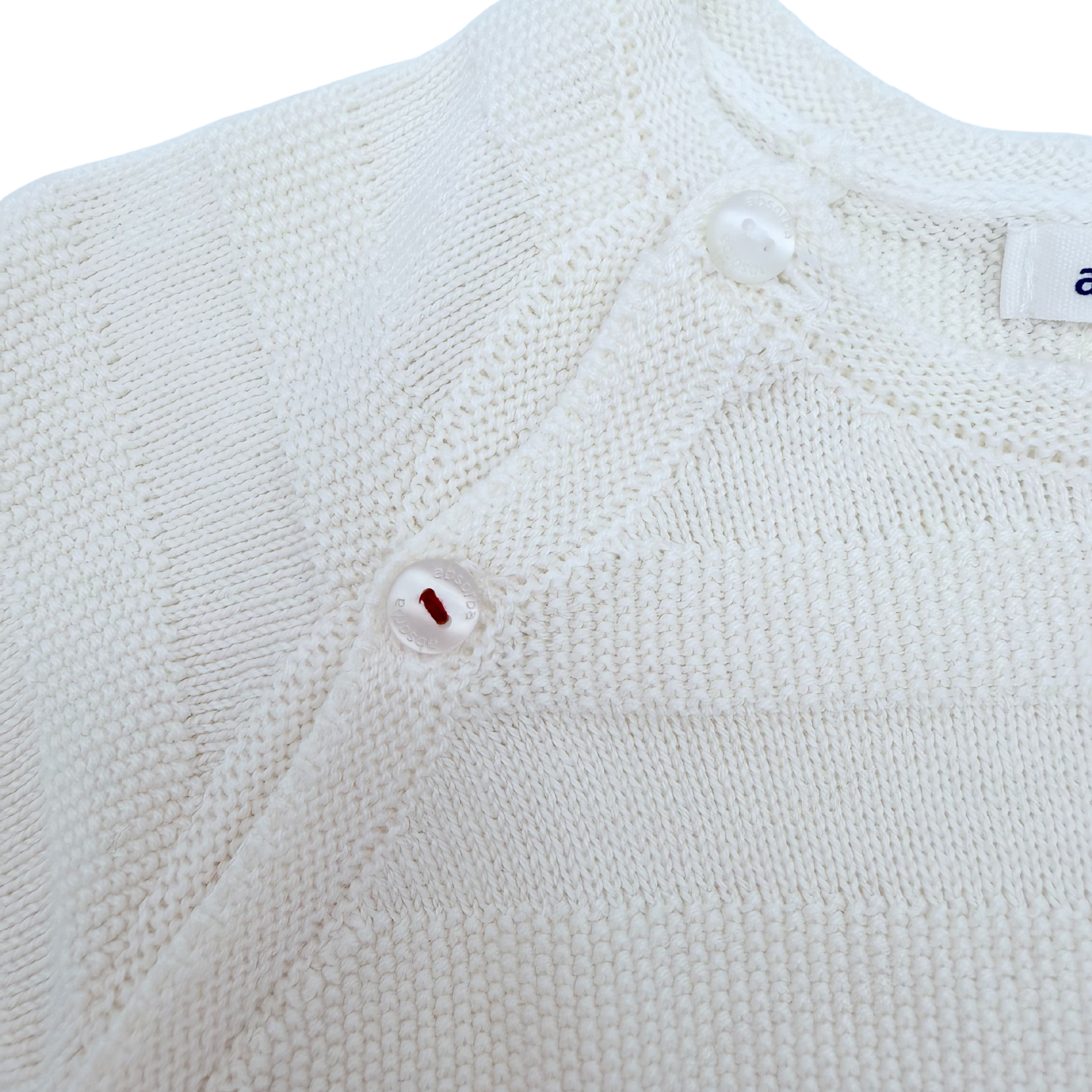 Combinaison bébé écrue en maille — 6 mois