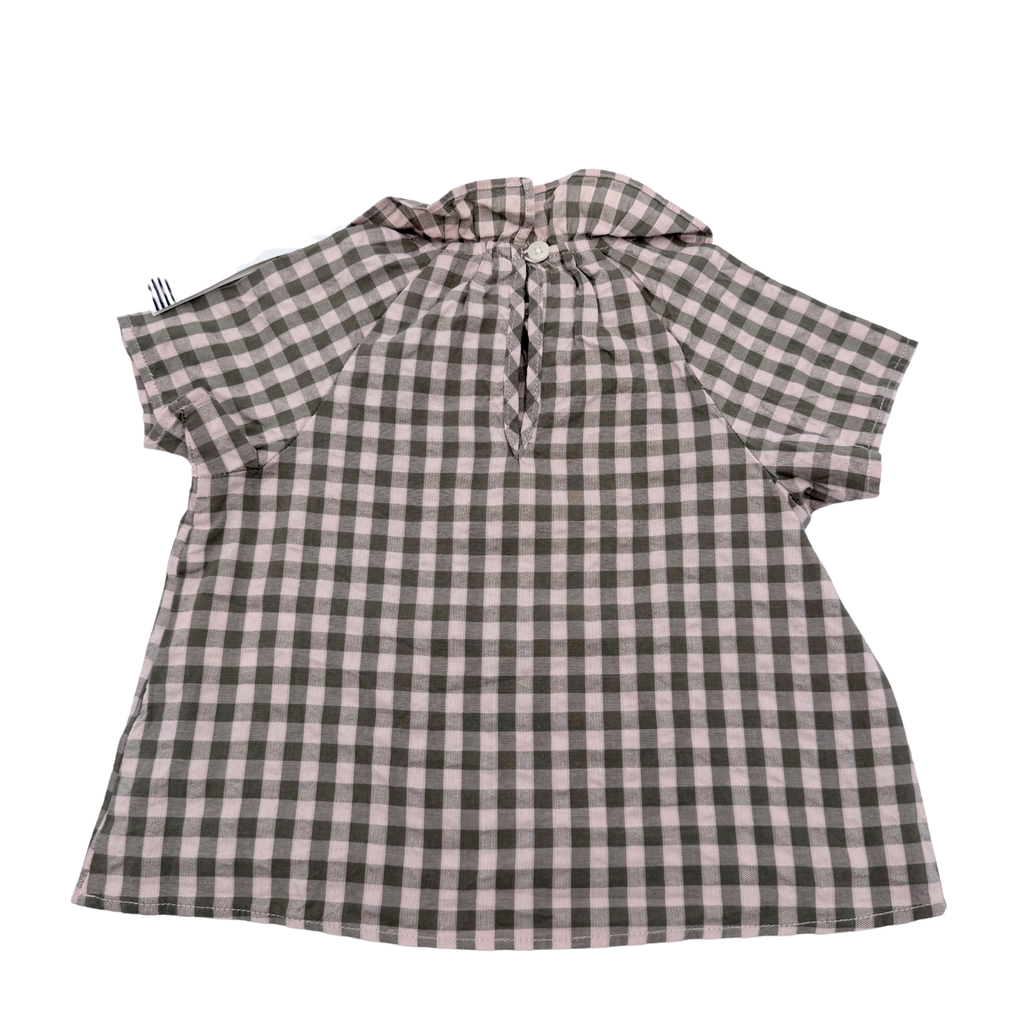 Blouse à carreaux — 12 mois