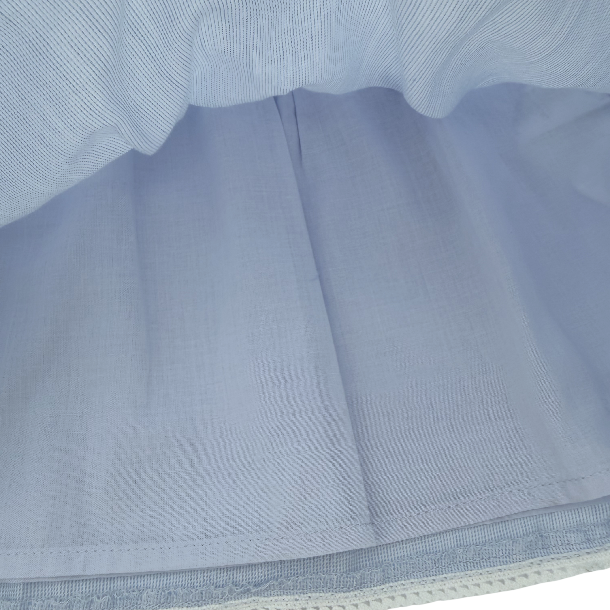 Robe bébé brodée bleu ciel — 9 mois
