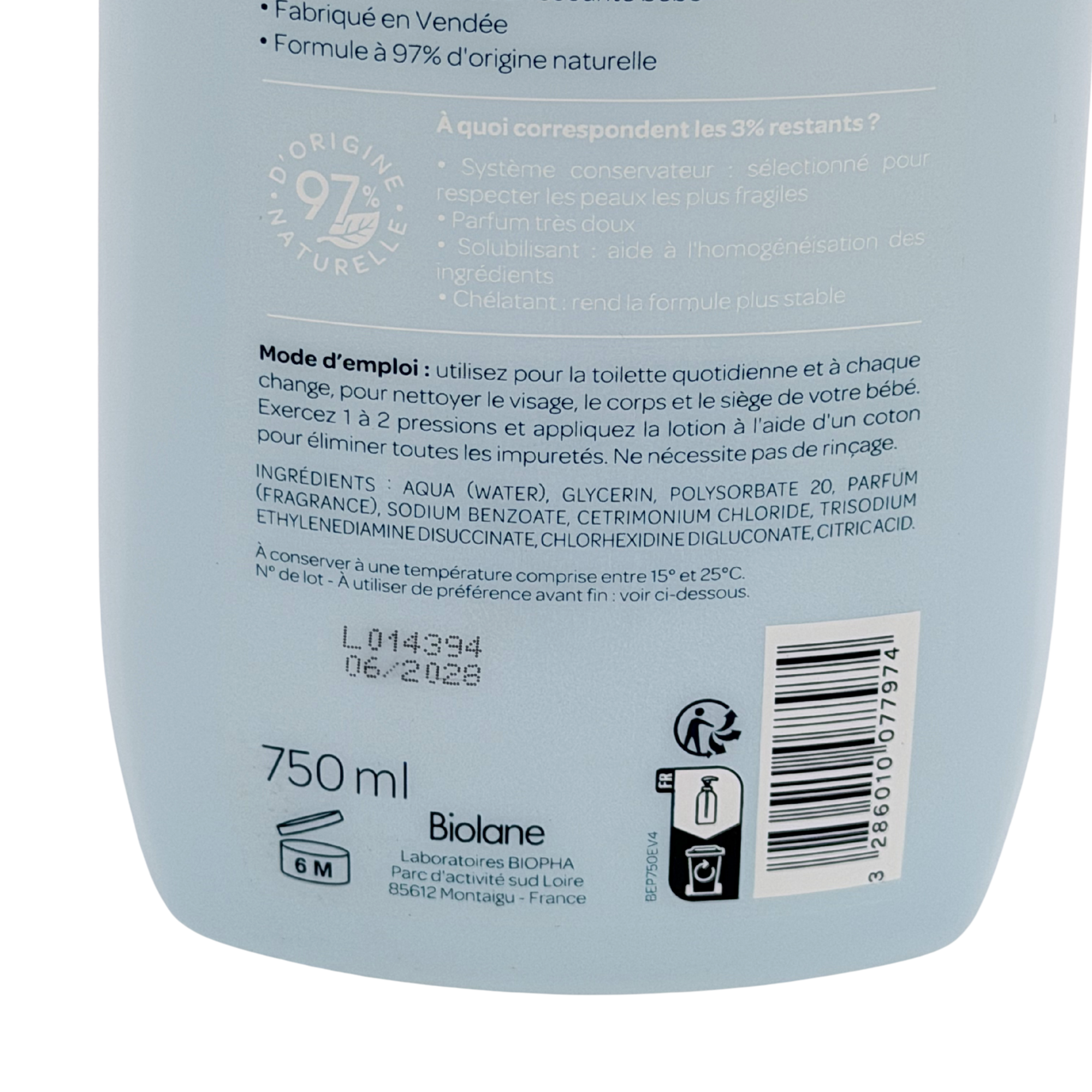 Eau pure H2O — 750 ml