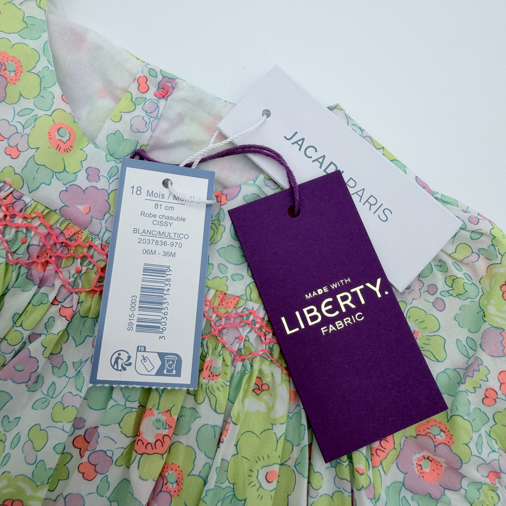 Robe verte liberty — 18 mois