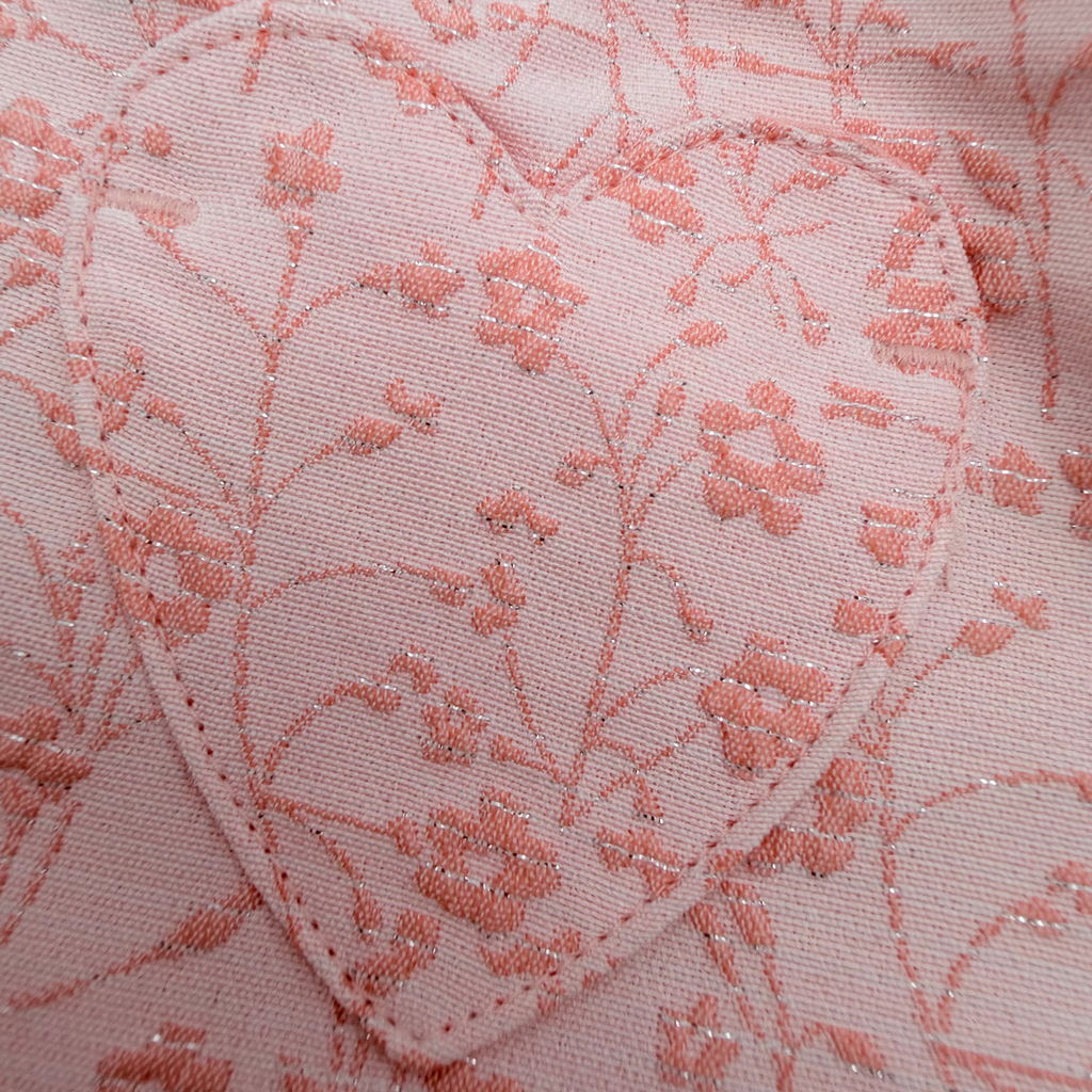 Short bébé fille rose à motif fleuri ton sur ton - 6 mois