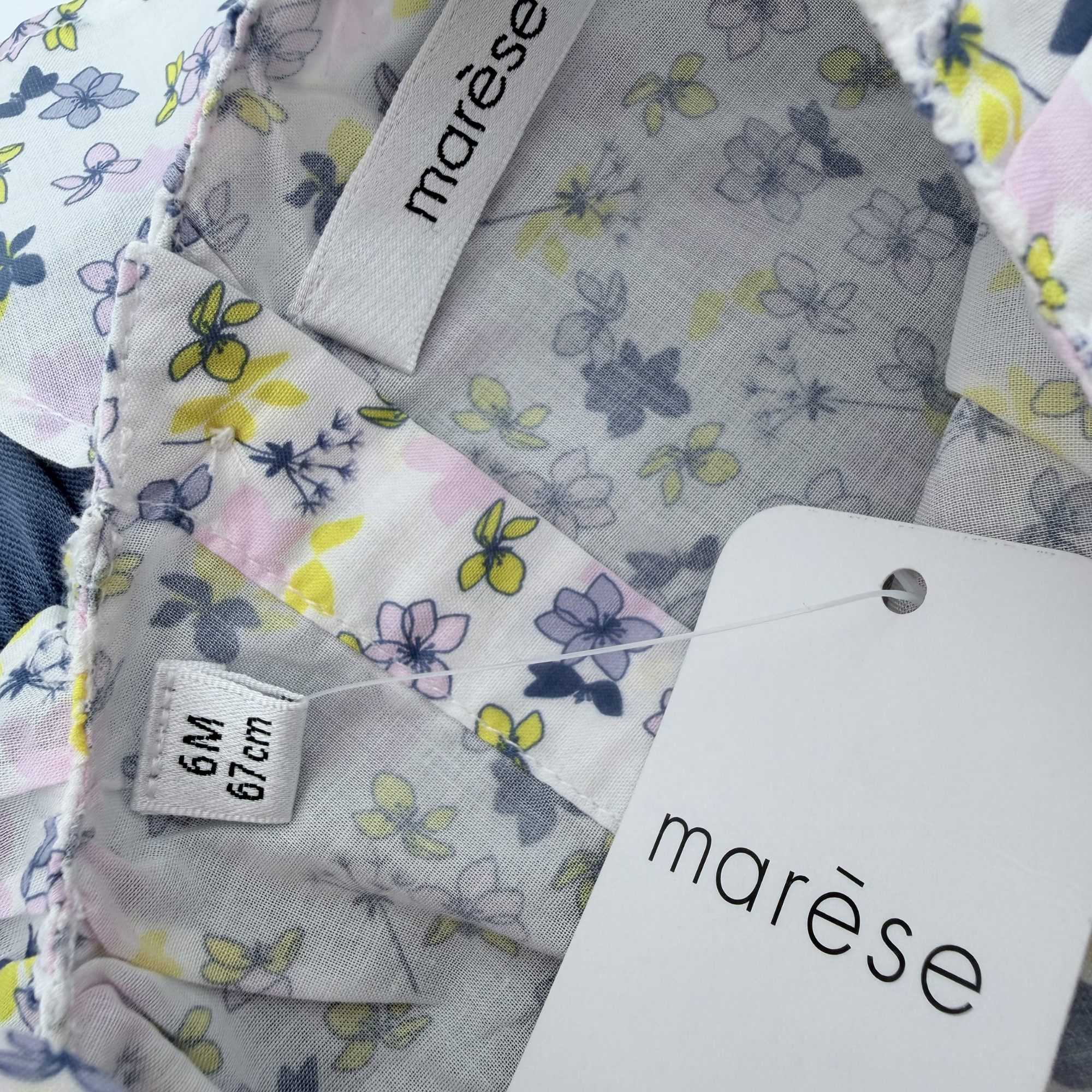 Ensemble blouse fleurie et short - 6 mois